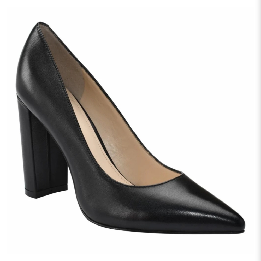 NEW Marc Fisher Abilene Elegant Black Women's Pumps leather size 9